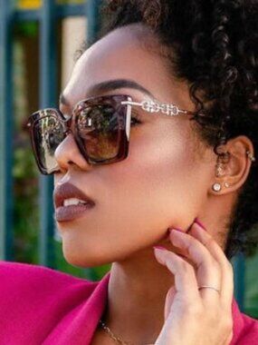 Salvatore Ferragamo SF1041S 232 Sunglasses Brown Square Frame, Brown Lenses